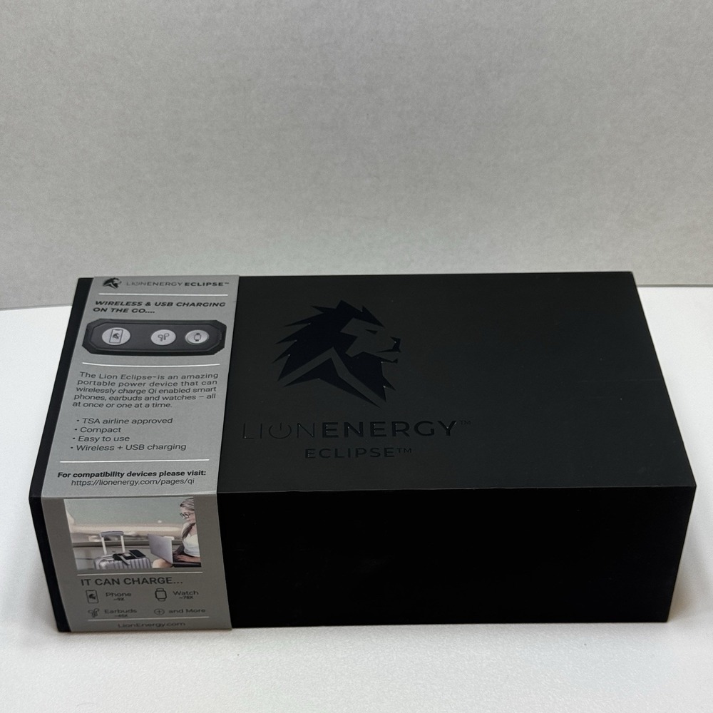 Lion Energy Battery Eclipse Power Bank Charger 27,000mah Wireless USB on the Go